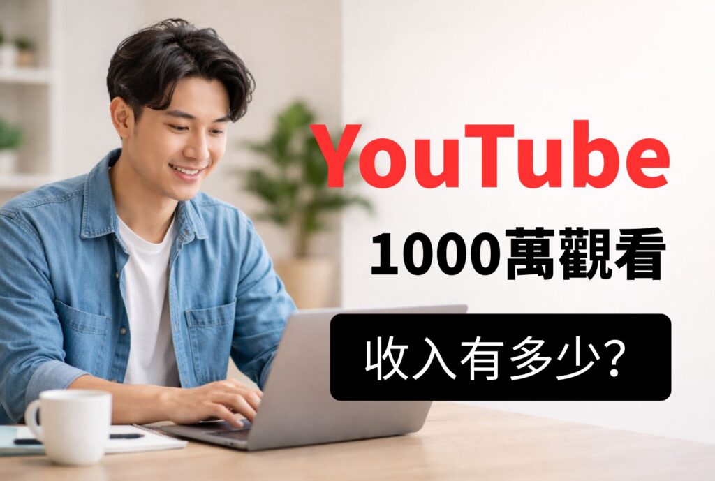 youtube 1000萬觀看收入 