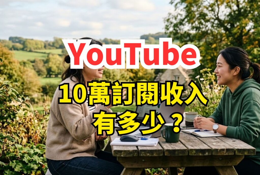 youtube 10萬訂閱收入 有多少